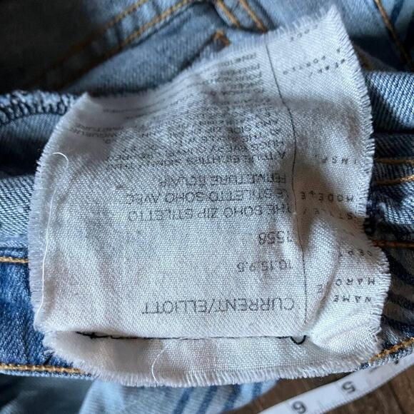 Current Elliott "The Soho Zip Stilleto" Jeans 25 -0 - Picture 9 of 15